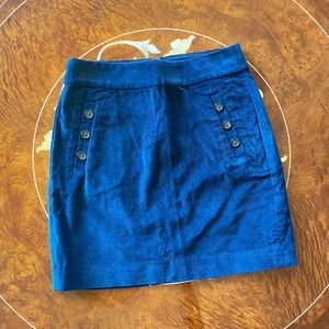 Banana Republic Blue Corduroy Skirt (NWOT)